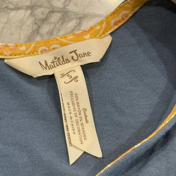 Matilda Jane Just Imagine Halle Ruffle Hem Peplum Tank Top Size Small - Picture 4 of 6